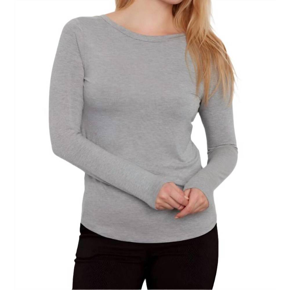 NEW ILTM juniper reversible 2-way knit top in grey